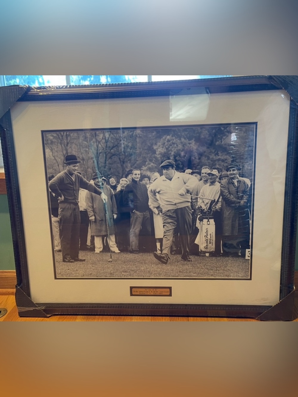 NWT Framed Vintage Black and white Palmer & Gleason Away We Go! photograph.